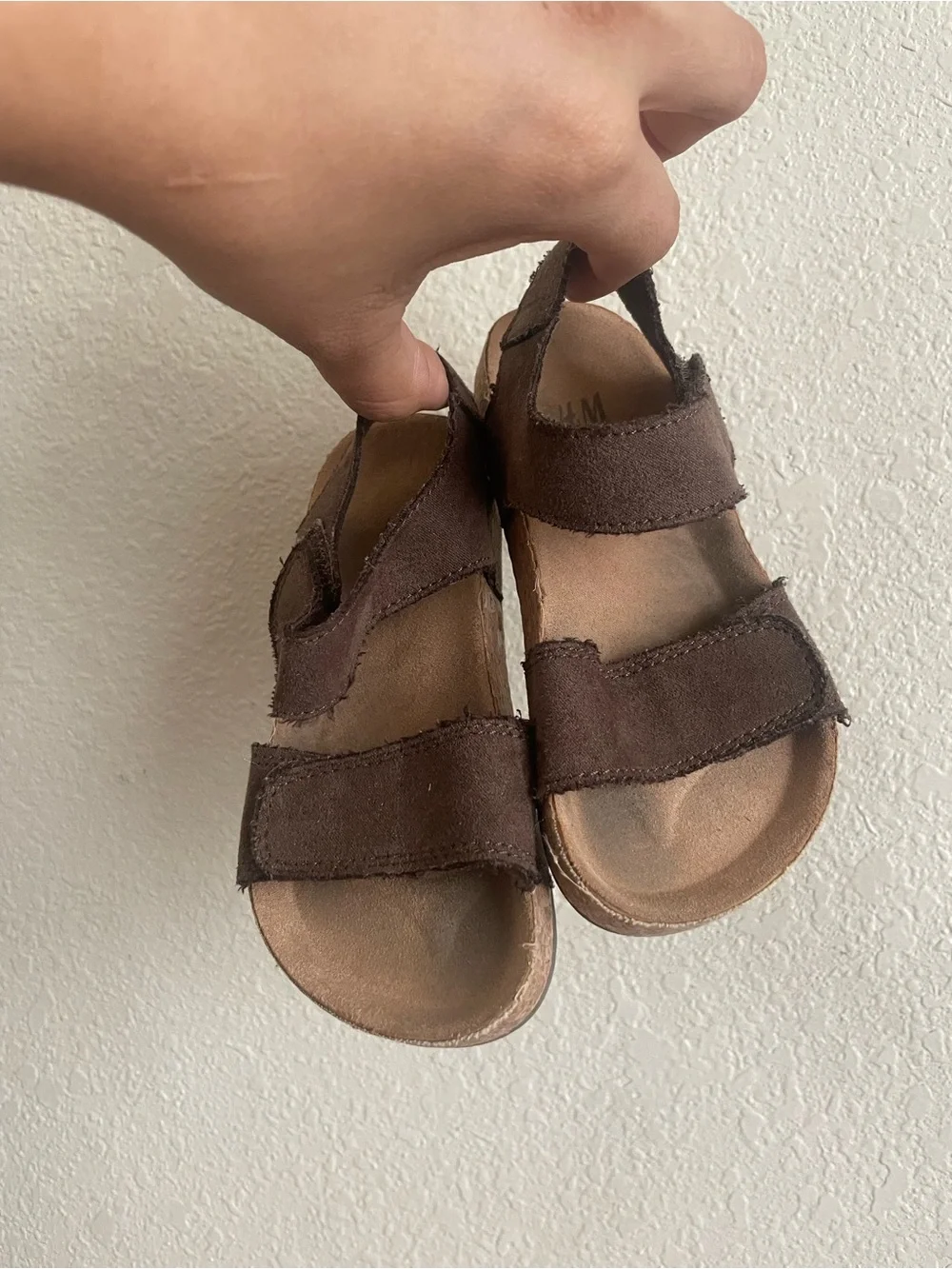 Toddler Brown Velcro Sandals